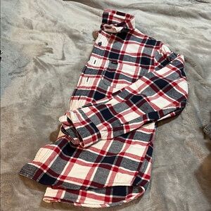 Classic Red and Black Plaid Men's Shirt